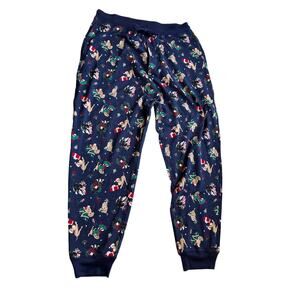 Lands' End Holiday Dogs Cotton Pajama Pants Size Medium